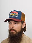 Бейсболка FWS арт. 7761166 TRUCKER CAP POMONA RACEWAY (бордовый / синий)
